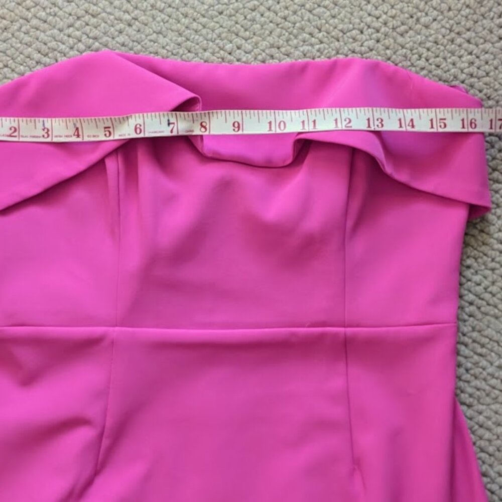 NEW w/tags Zorianna midi dress in pink shock 8/M (comes a little narrow) - Picture 11 of 11